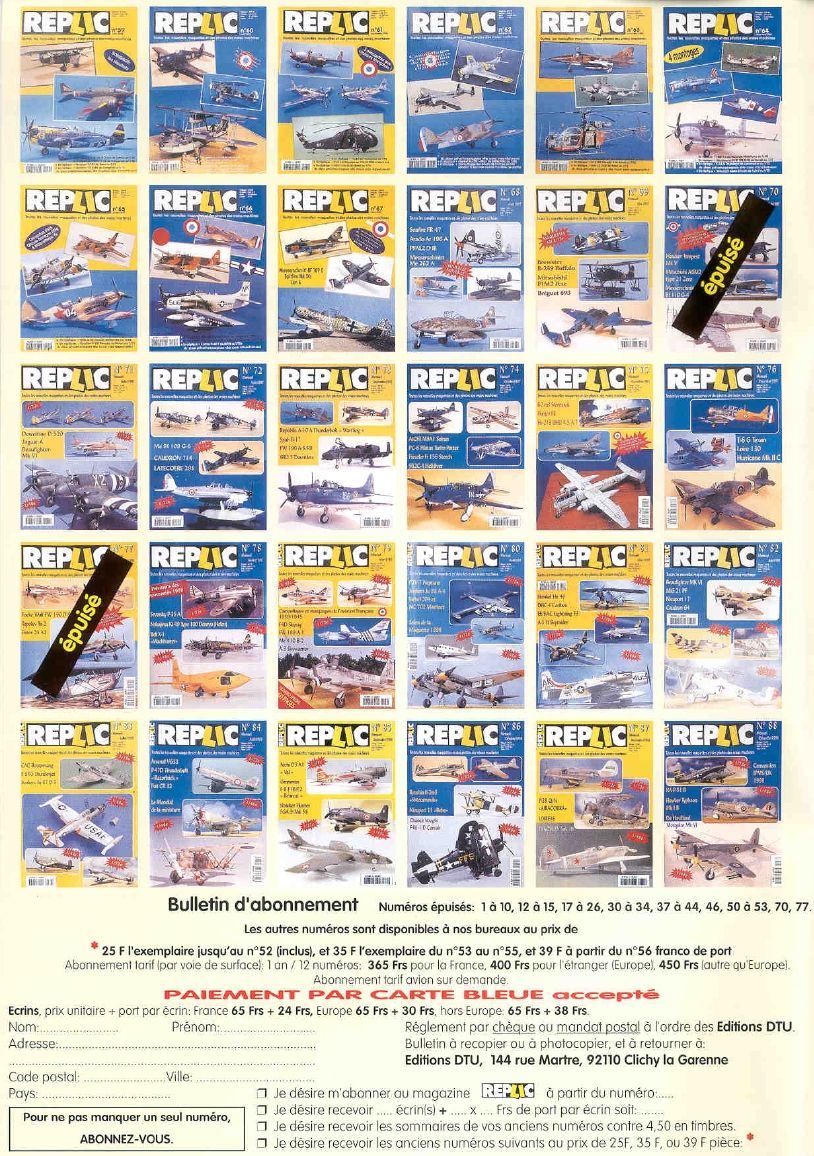 Replic 089 - Fieseler Storch &pwd= MS 502 Griquet, Tupolev SB-2